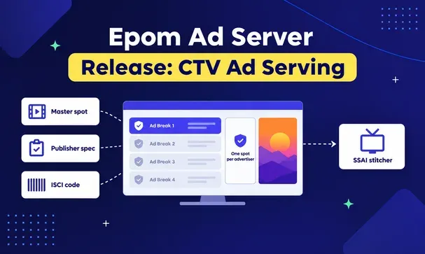 SSAI-Ready CTV in Epom Ad Server: ISCI Codes and Publisher Spec Checks