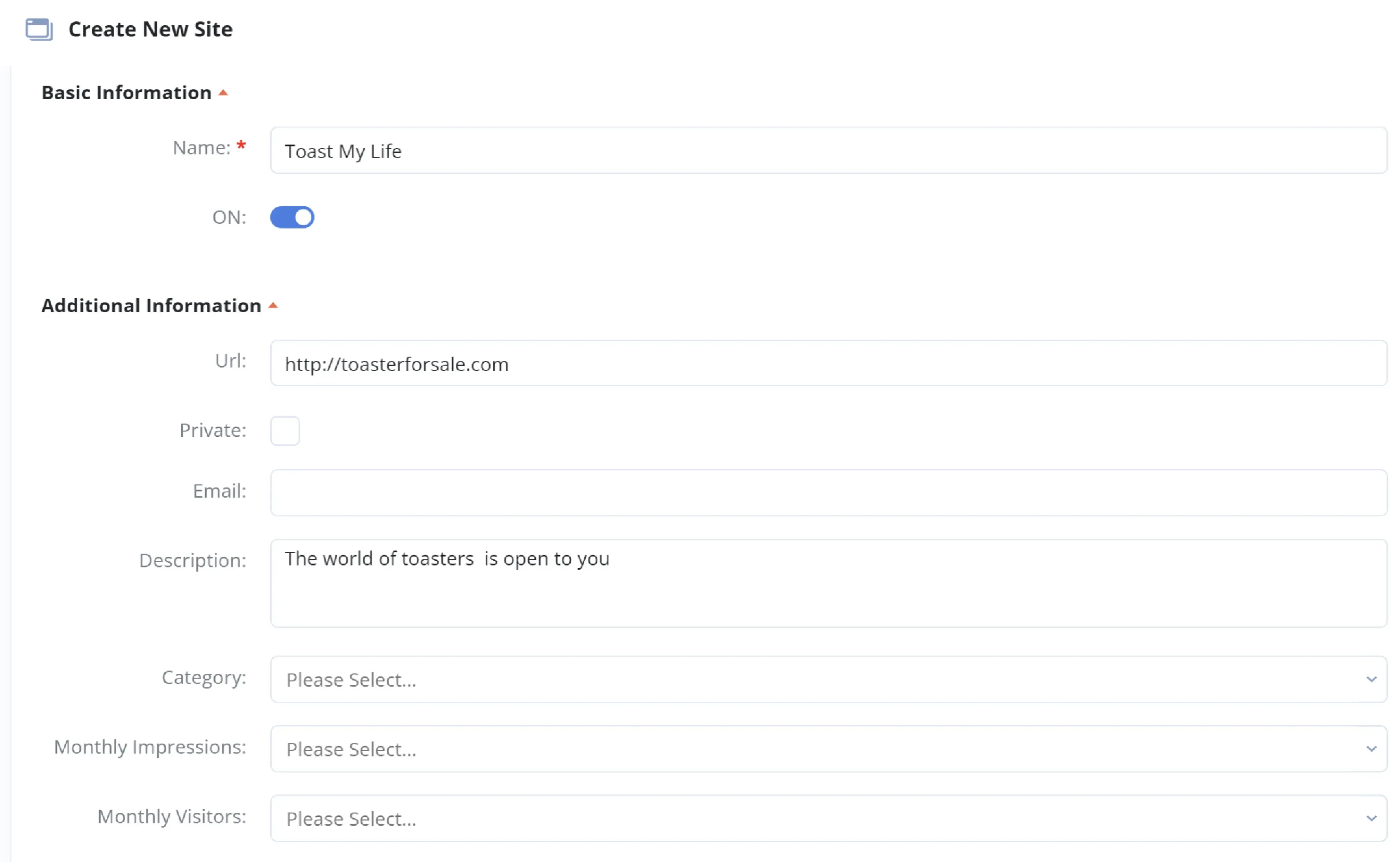 Network Screenshot