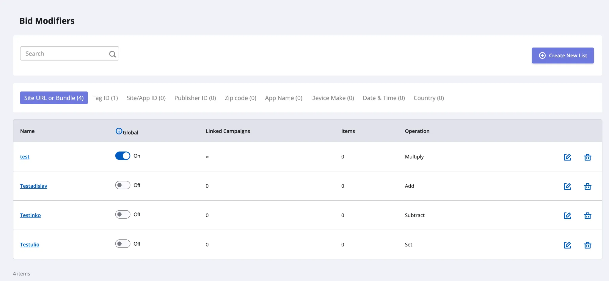 bid modifiers update