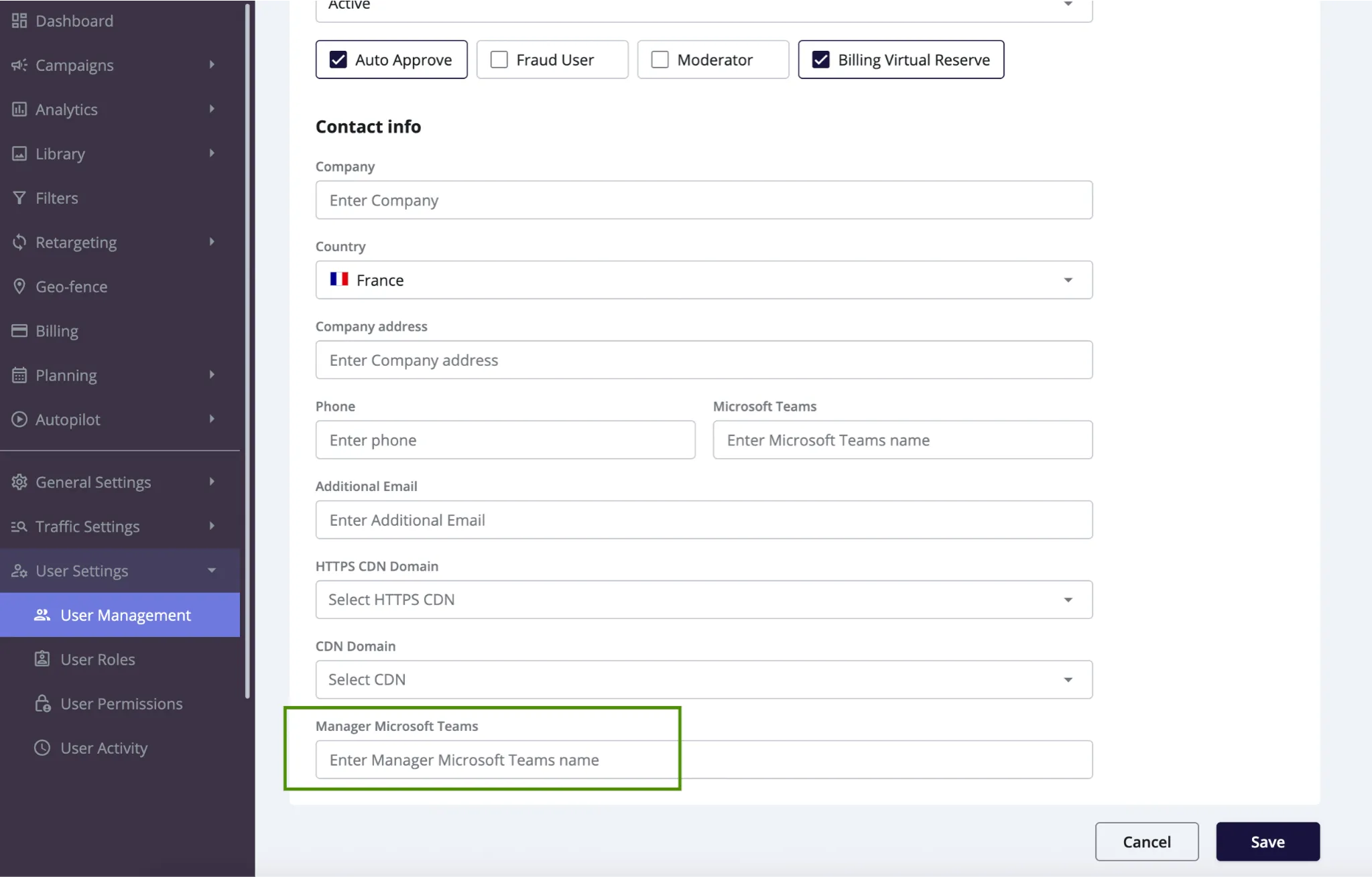 Microsoft Teams in Epom DSP 6.9.5